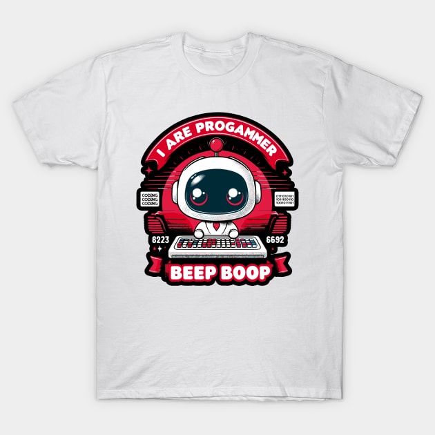 I Are Programmer Beep Boop T-Shirt by aswIDN